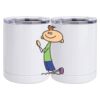 10 oz. White Stainless Steel Short Tumbler Thumbnail