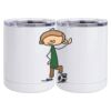 10 oz. White Stainless Steel Short Tumbler Thumbnail