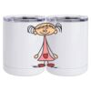 10 oz. White Stainless Steel Short Tumbler Thumbnail