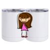 10 oz. White Stainless Steel Short Tumbler Thumbnail