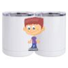 10 oz. White Stainless Steel Short Tumbler Thumbnail
