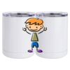10 oz. White Stainless Steel Short Tumbler Thumbnail