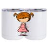 10 oz. White Stainless Steel Short Tumbler Thumbnail
