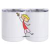 10 oz. White Stainless Steel Short Tumbler Thumbnail