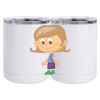 10 oz. White Stainless Steel Short Tumbler Thumbnail