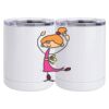 10 oz. White Stainless Steel Short Tumbler Thumbnail