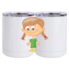 10 oz. White Stainless Steel Short Tumbler Thumbnail