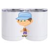 10 oz. White Stainless Steel Short Tumbler Thumbnail