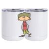 10 oz. White Stainless Steel Short Tumbler Thumbnail