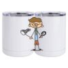 10 oz. White Stainless Steel Short Tumbler Thumbnail