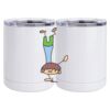 10 oz. White Stainless Steel Short Tumbler Thumbnail