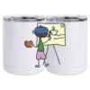 10 oz. White Stainless Steel Short Tumbler Thumbnail