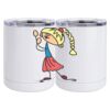 10 oz. White Stainless Steel Short Tumbler Thumbnail