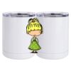 10 oz. White Stainless Steel Short Tumbler Thumbnail