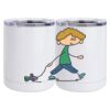 10 oz. White Stainless Steel Short Tumbler Thumbnail
