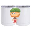 10 oz. White Stainless Steel Short Tumbler Thumbnail