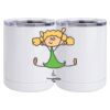 10 oz. White Stainless Steel Short Tumbler Thumbnail