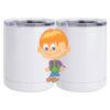 10 oz. White Stainless Steel Short Tumbler Thumbnail