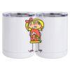 10 oz. White Stainless Steel Short Tumbler Thumbnail