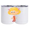 10 oz. White Stainless Steel Short Tumbler Thumbnail