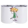 10 oz. White Stainless Steel Short Tumbler Thumbnail