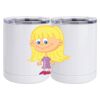 10 oz. White Stainless Steel Short Tumbler Thumbnail