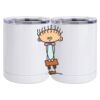 10 oz. White Stainless Steel Short Tumbler Thumbnail