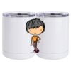 10 oz. White Stainless Steel Short Tumbler Thumbnail