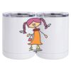 10 oz. White Stainless Steel Short Tumbler Thumbnail