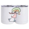 10 oz. White Stainless Steel Short Tumbler Thumbnail