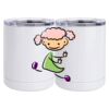 10 oz. White Stainless Steel Short Tumbler Thumbnail
