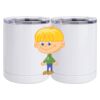 10 oz. White Stainless Steel Short Tumbler Thumbnail