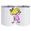 10 oz. White Stainless Steel Short Tumbler Thumbnail