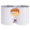 10 oz. White Stainless Steel Short Tumbler Thumbnail