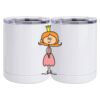 10 oz. White Stainless Steel Short Tumbler Thumbnail