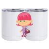 10 oz. White Stainless Steel Short Tumbler Thumbnail