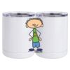 10 oz. White Stainless Steel Short Tumbler Thumbnail