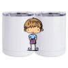 10 oz. White Stainless Steel Short Tumbler Thumbnail