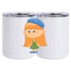 10 oz. White Stainless Steel Short Tumbler Thumbnail