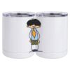 10 oz. White Stainless Steel Short Tumbler Thumbnail