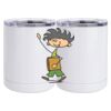 10 oz. White Stainless Steel Short Tumbler Thumbnail
