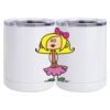 10 oz. White Stainless Steel Short Tumbler Thumbnail