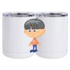 10 oz. White Stainless Steel Short Tumbler Thumbnail