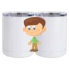 10 oz. White Stainless Steel Short Tumbler Thumbnail