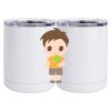10 oz. White Stainless Steel Short Tumbler Thumbnail
