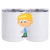 10 oz. White Stainless Steel Short Tumbler Thumbnail