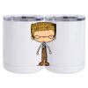 10 oz. White Stainless Steel Short Tumbler Thumbnail