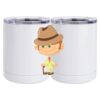 10 oz. White Stainless Steel Short Tumbler Thumbnail