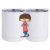 10 oz. White Stainless Steel Short Tumbler Thumbnail