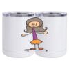 10 oz. White Stainless Steel Short Tumbler Thumbnail